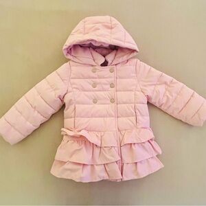Gymboree Royal Princess Pink Ruffle Puffer Jacket